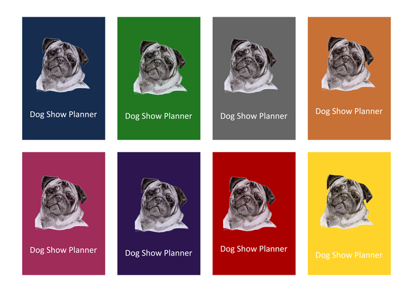 Pug Dog Show Planner Book