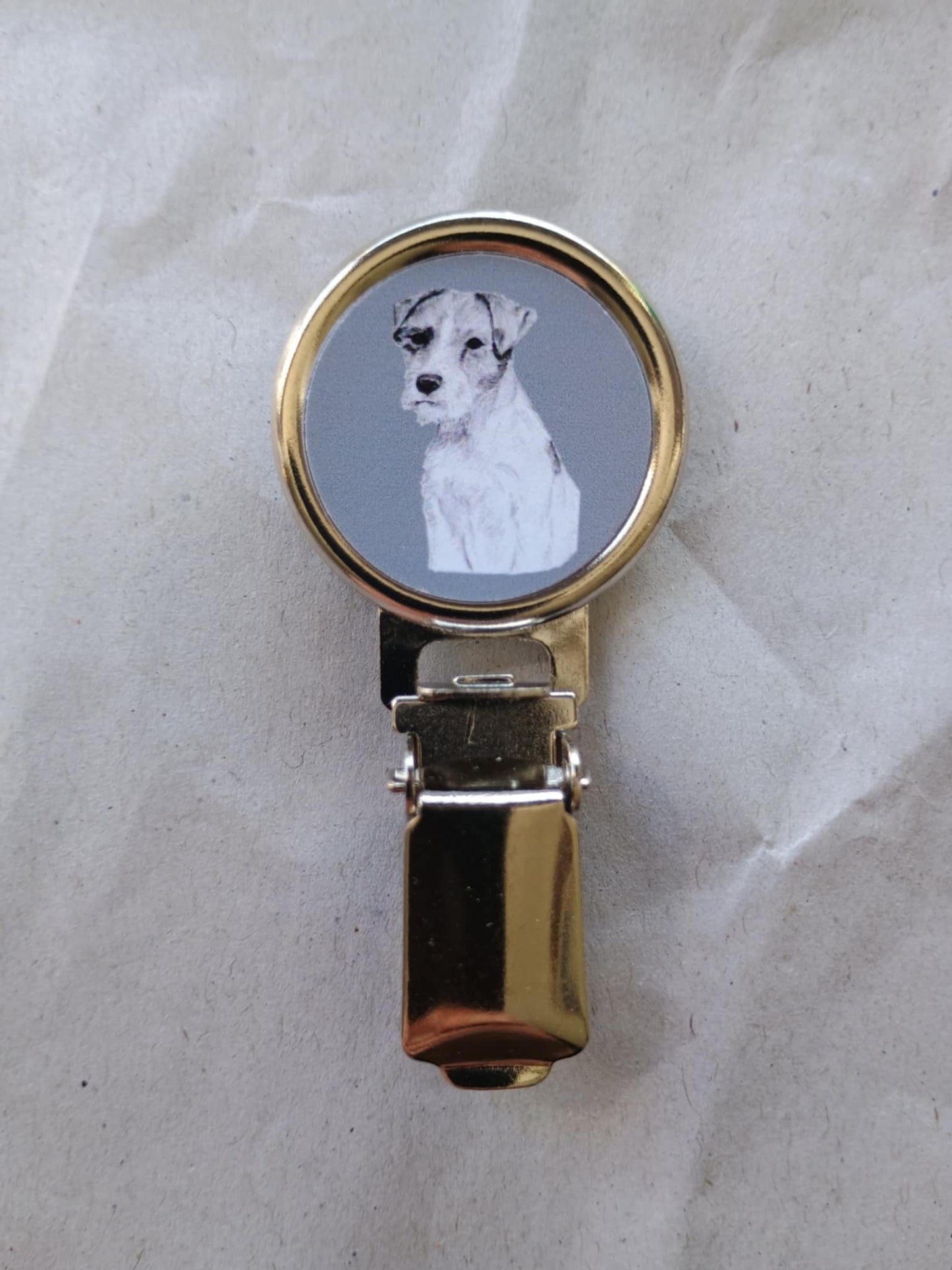Parson Russell Terrier Dog Show Ring Clip