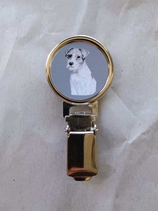 Parson Russell Terrier Dog Show Ring Clip