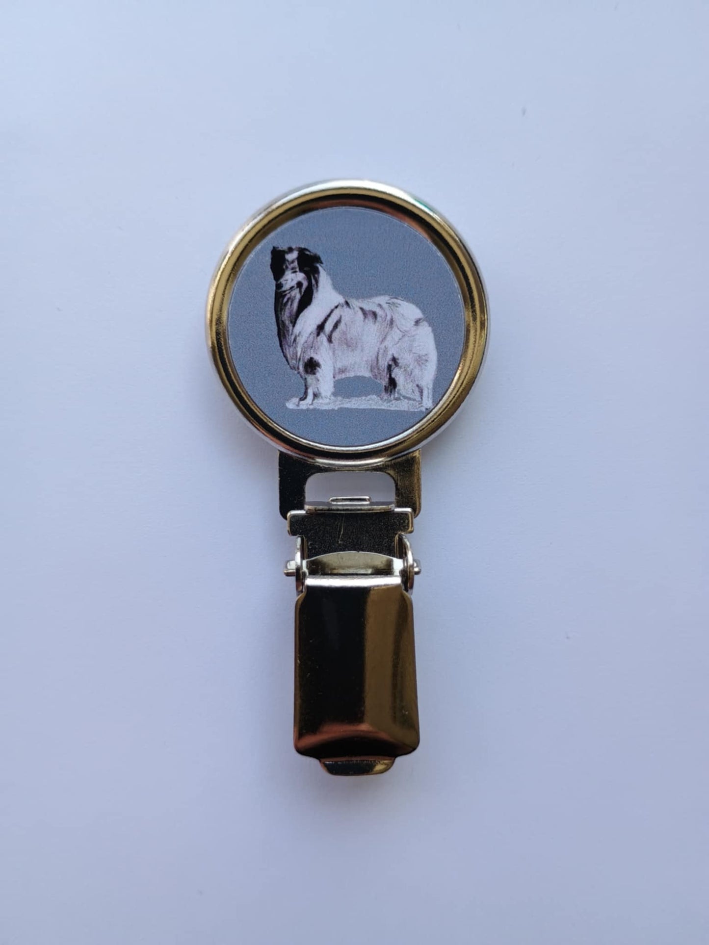Rough Collie Dog Show Ring Clip