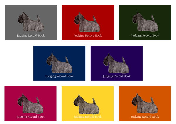 Scottish Terrier Dog Show Judging Record Book