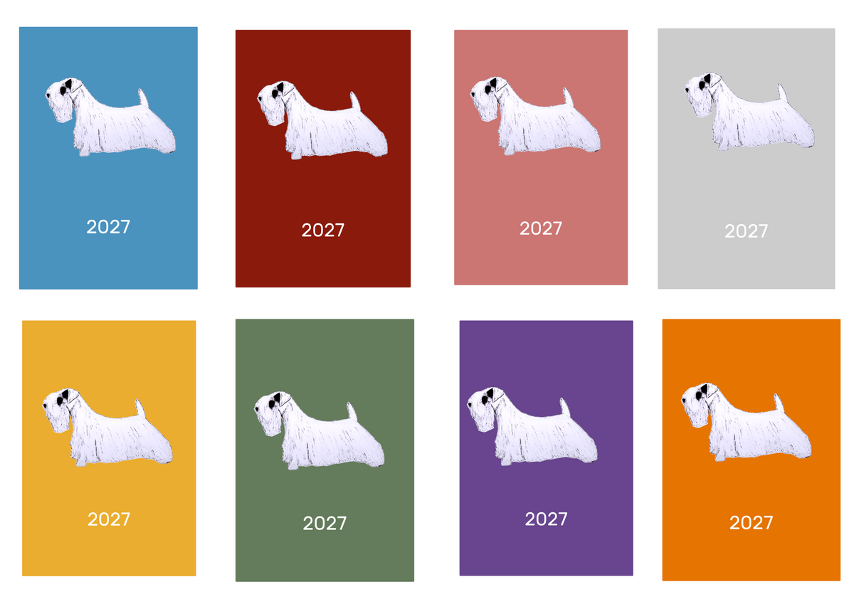 Sealyham Terrier Week Per View 2027 Diary: A4, A5 or A6, Dog Show, Normal or Appointment