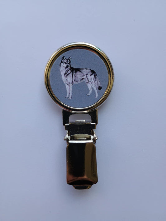 Siberian Husky Dog Show Ring Clip