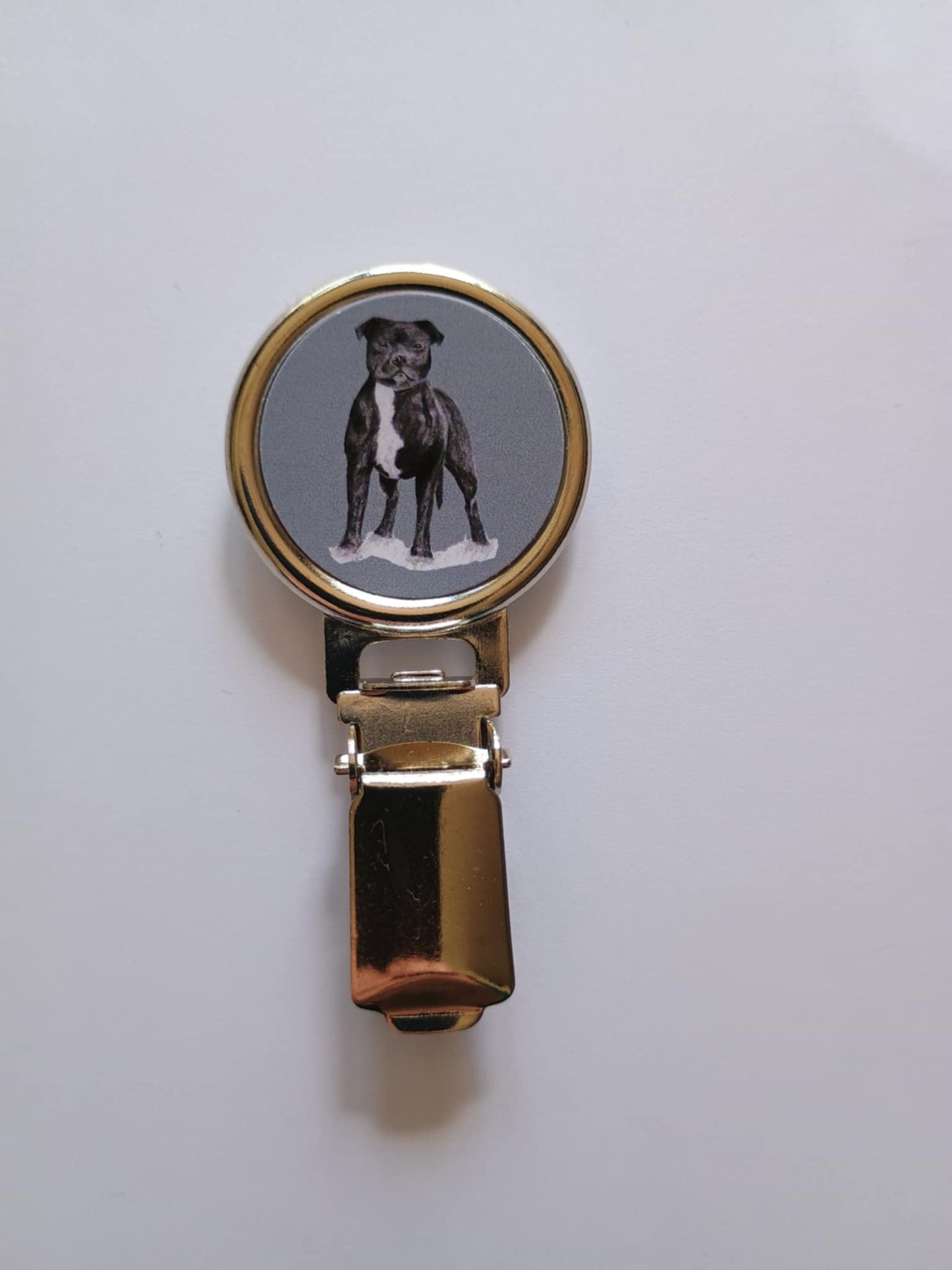 Staffordshire Bull Terrier Dog Show Ring Clip