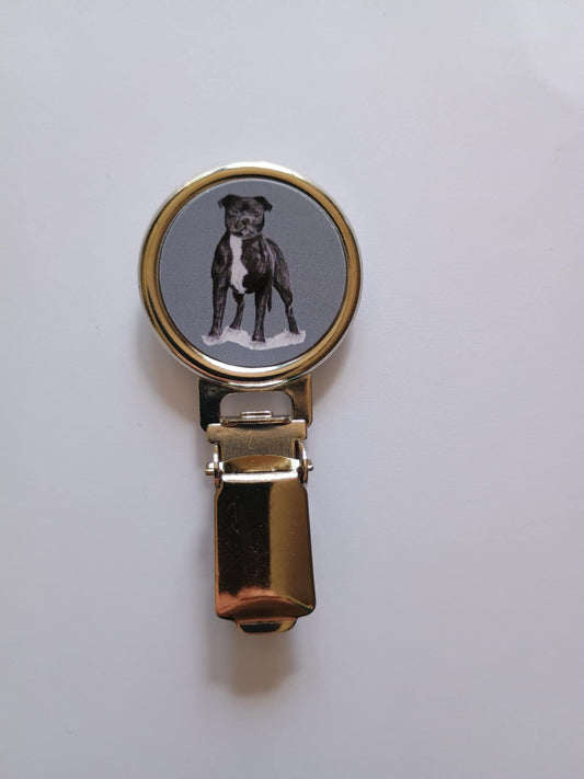 Staffordshire Bull Terrier Dog Show Ring Clip