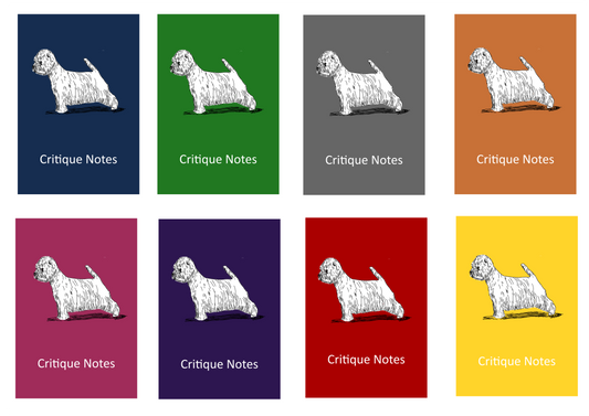 West Highland White Terrier Dog Show Judging Critique Notes Book A5