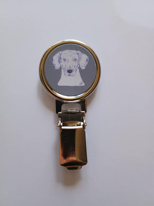 Weimaraner Dog Show Ring Clip