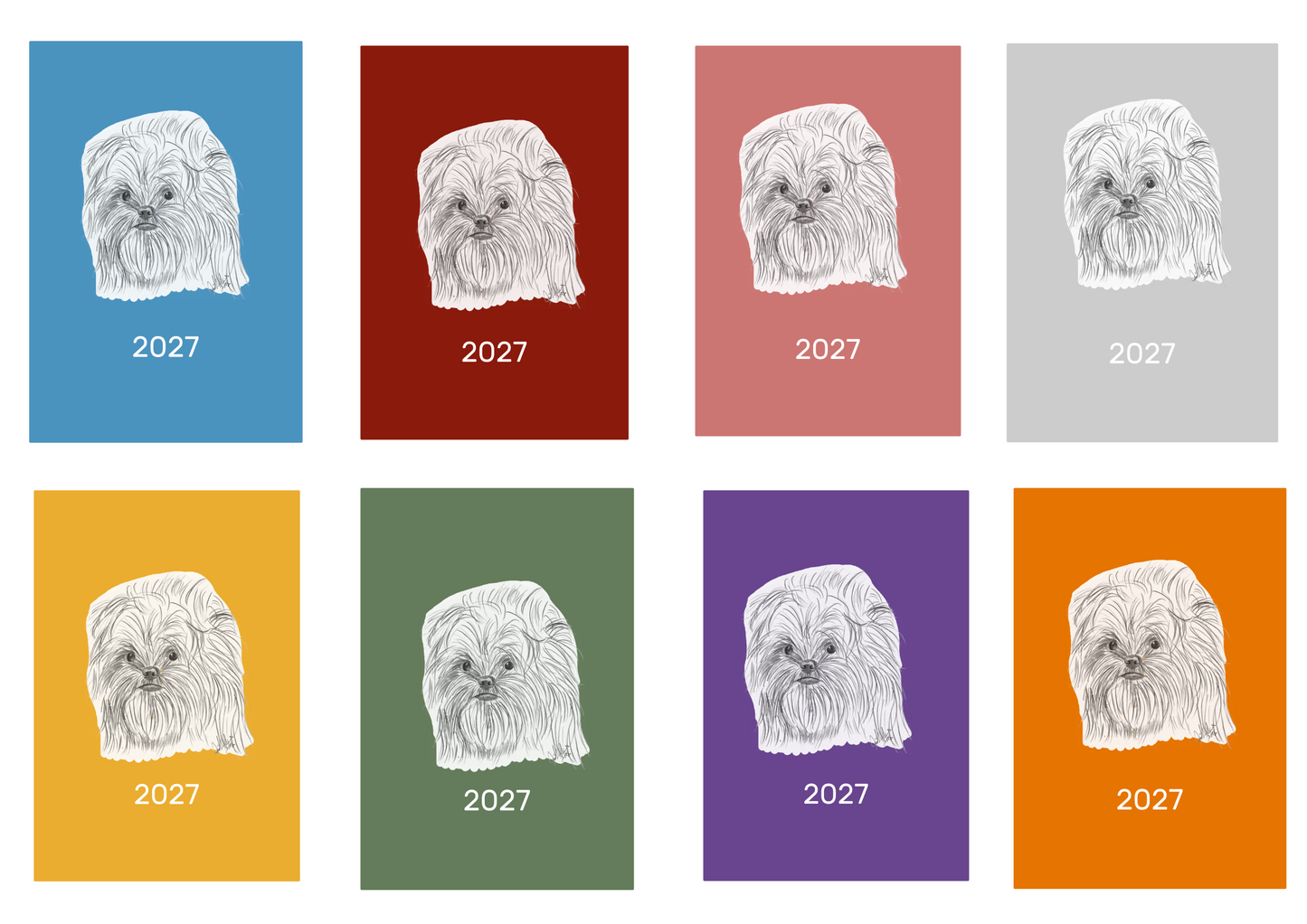 Affenpinscher Week Per View 2027 Diary: A4, A5 or A6, Dog Show, Normal or Appointment