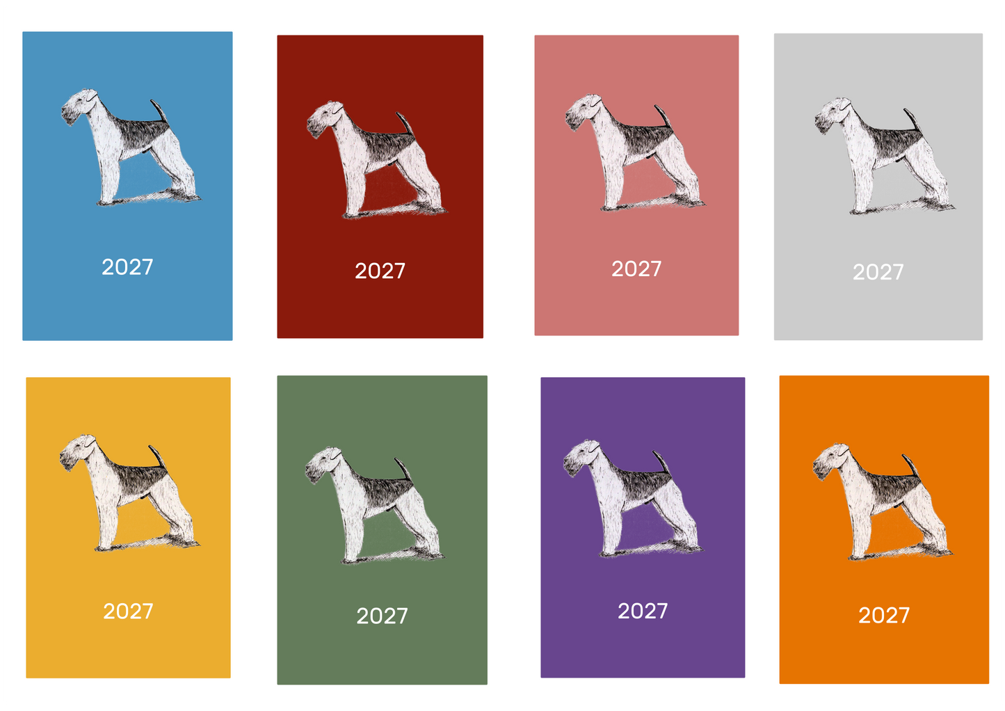 Airedale Terrier Week Per View 2027 Diary: A4, A5 or A6, Dog Show, Normal or Appointment