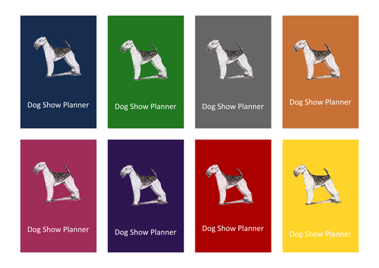 Airedale Terrier Dog Show Planner Book