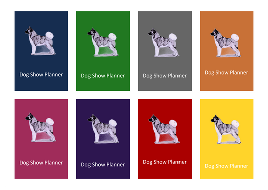 Akita Dog Show Planner Book