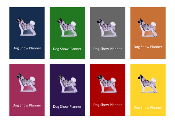 Akita Dog Show Planner Book