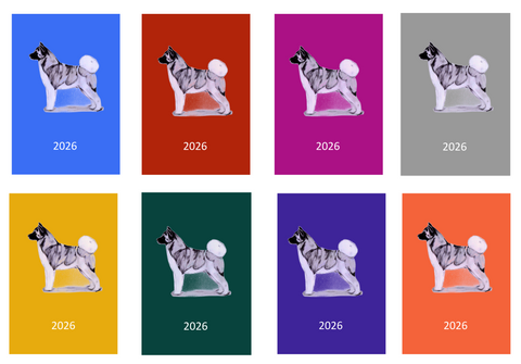 Akita Week Per View 2026 Diary: A4, A5 or A6, Dog Show, Normal or Appointment