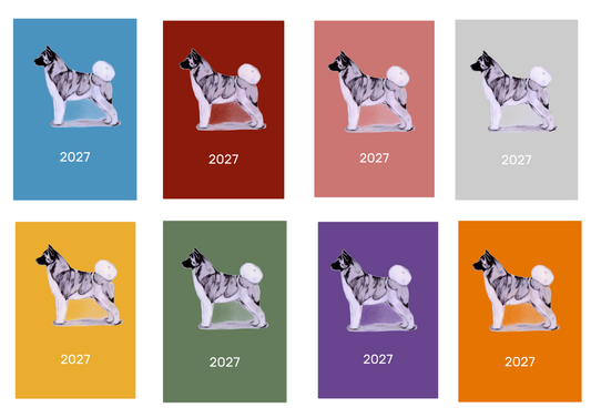 Akita Week Per View 2027 Diary: A4, A5 or A6, Dog Show, Normal or Appointment