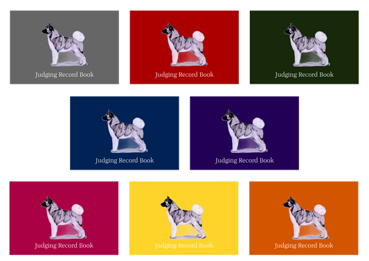Akita Dog Show Judging Record Book