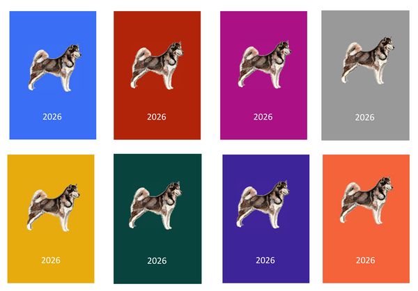 Alaskan Malamute Week Per View 2026 Diary: A4, A5 or A6, Dog Show, Normal or Appointment
