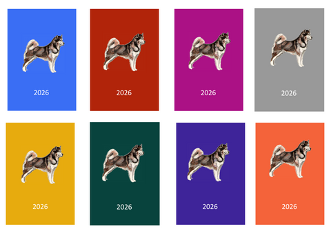 Alaskan Malamute Week Per View 2026 Diary: A4, A5 or A6, Dog Show, Normal or Appointment