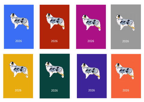 Australian Shepherd Week Per View 2026 Diary: A4, A5 or A6, Dog Show, Normal or Appointment
