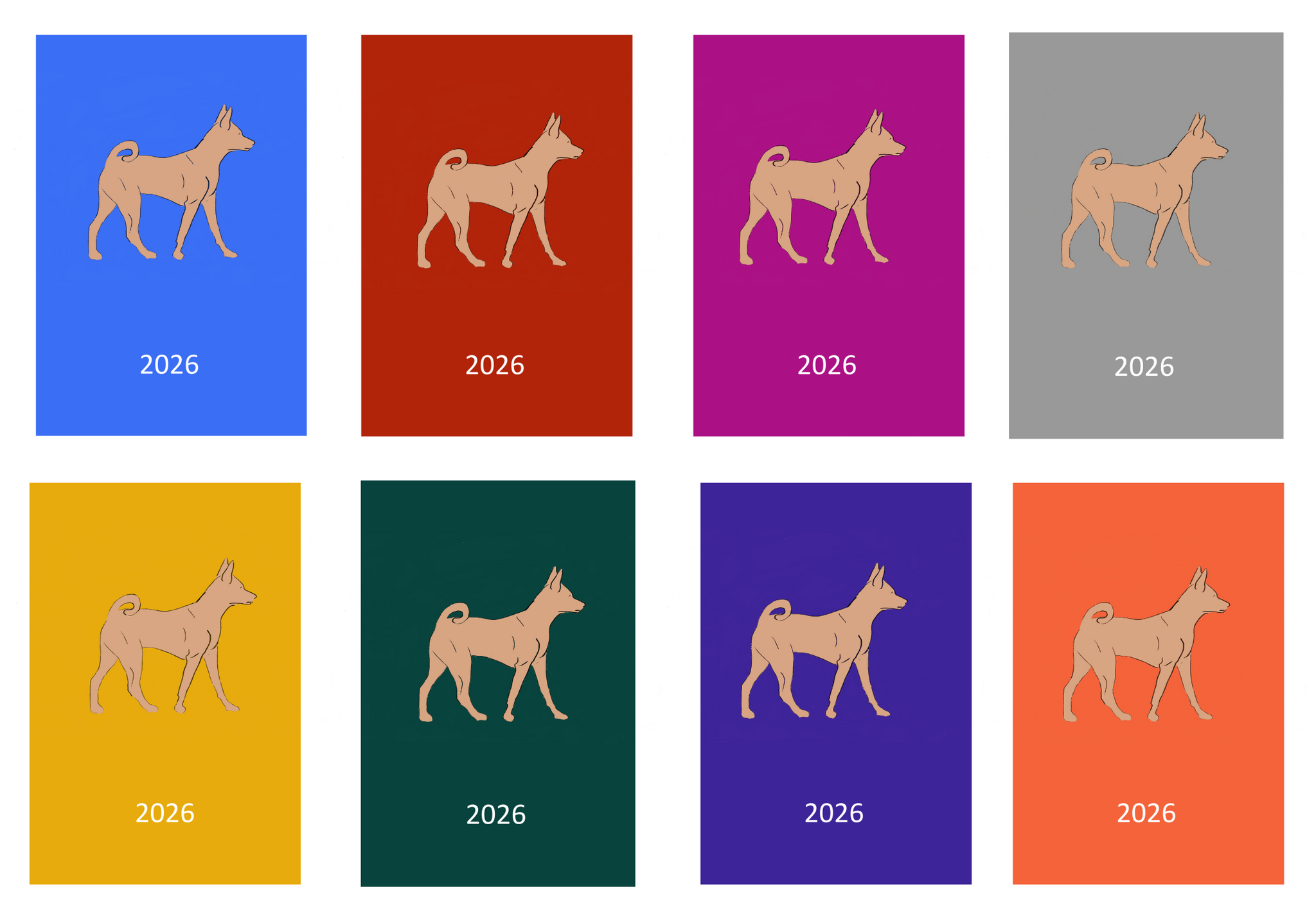 Basenji Week Per View 2026 Diary: A4, A5 or A6, Dog Show, Normal or Appointment