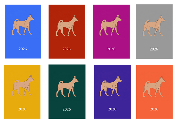 Basenji Week Per View 2026 Diary: A4, A5 or A6, Dog Show, Normal or Appointment