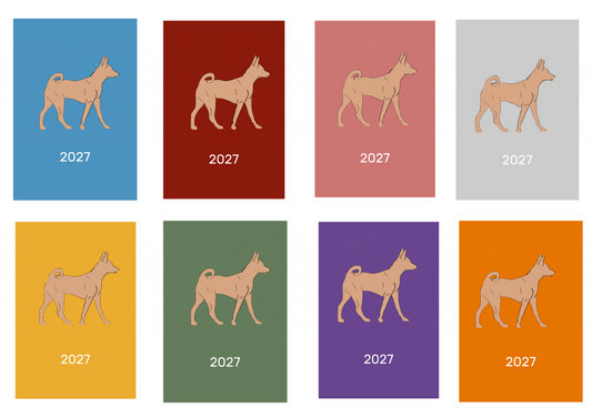 Basenji Week Per View 2027 Diary: A4, A5 or A6, Dog Show, Normal or Appointment