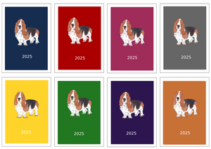 Basset Hound Week Per View Diary: A4, A5 or A6, Dog Show, Normal or Appointment