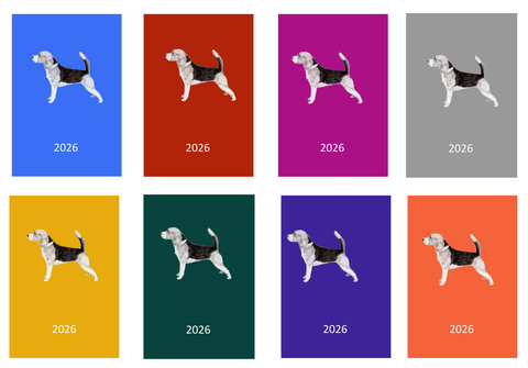 Beagle Week Per View 2026 Diary: A4, A5 or A6, Dog Show, Normal or Appointment