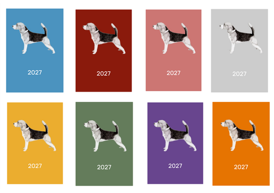 Beagle Week Per View 2027 Diary: A4, A5 or A6, Dog Show, Normal or Appointment