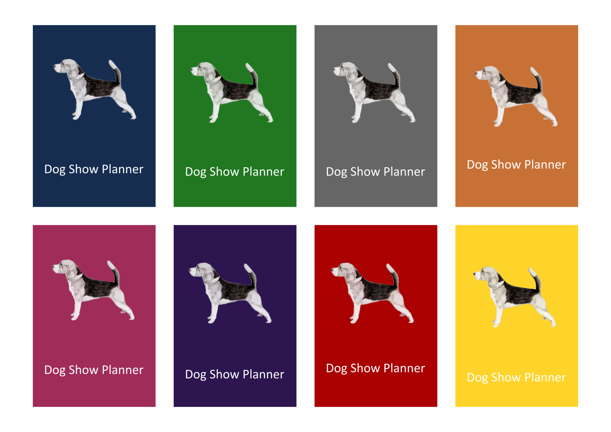 Beagle Dog Show Planner Book