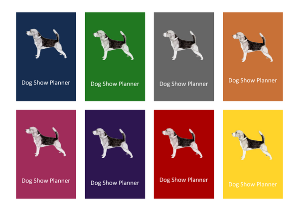 Beagle Dog Show Planner Book