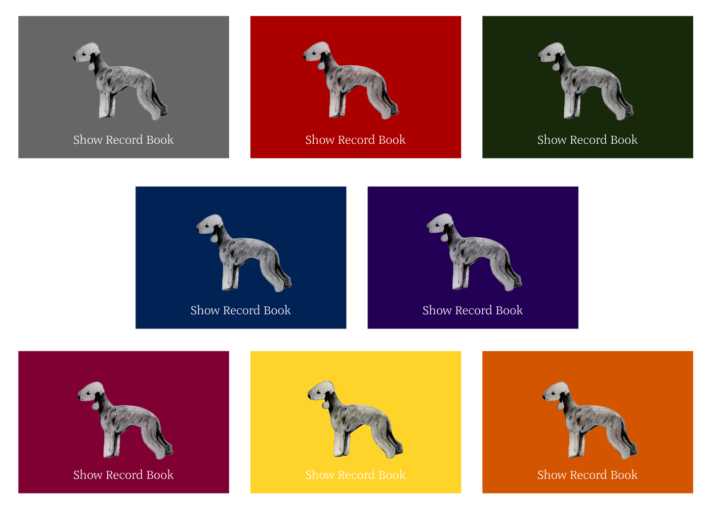 Bedlington Terrier Dog Show Record Book
