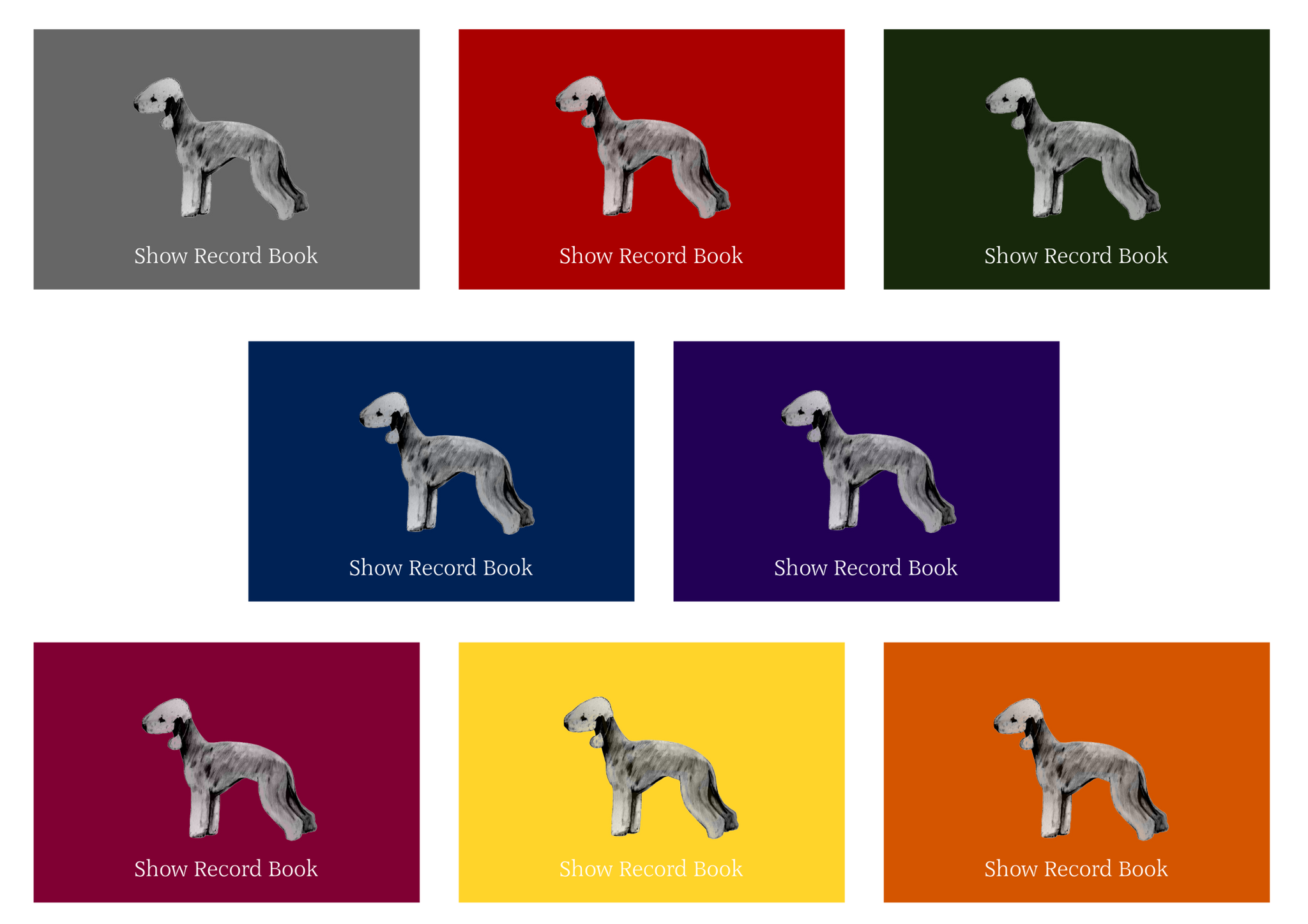 Bedlington Terrier Dog Show Record Book