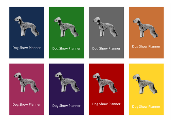 Bedlington Terrier Dog Show Planner Book