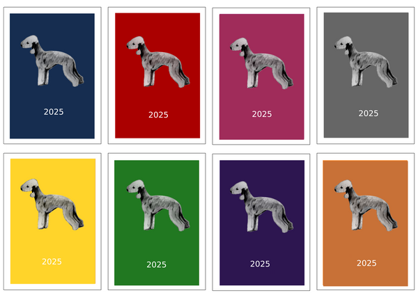 Bedlington Terrier Week Per View Diary: A4, A5 or A6, Dog Show, Normal or Appointment