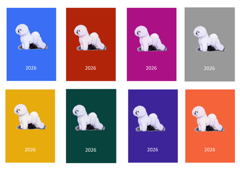 Bichon Week Per View 2026 Diary: A4, A5 or A6, Dog Show, Normal or Appointment