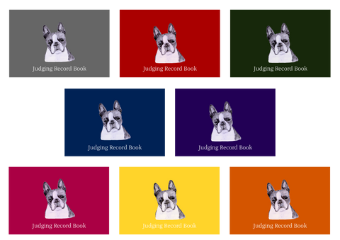 Boston Terrier Dog Show Judging Record Book