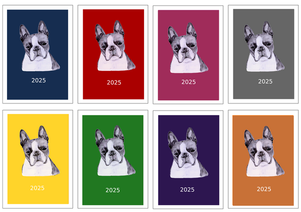 Boston Terrier Week Per View Diary: A4, A5 or A6, Dog Show, Normal or Appointment