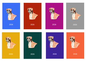 Boxer Week Per View 2026 Diary: A4, A5 or A6, Dog Show, Normal or Appointment