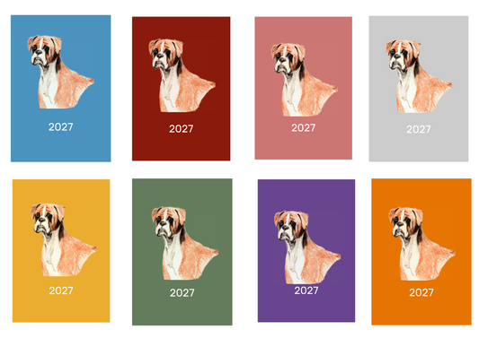 Boxer Week Per View 2027 Diary: A4, A5 or A6, Dog Show, Normal or Appointment