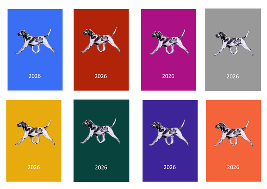 Bracco Italiano Week Per View 2026 Diary: A4, A5 or A6, Dog Show, Normal or Appointment