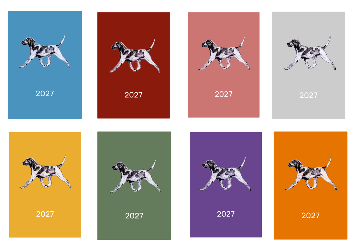 Bracco Italiano Week Per View 2027 Diary: A4, A5 or A6, Dog Show, Normal or Appointment