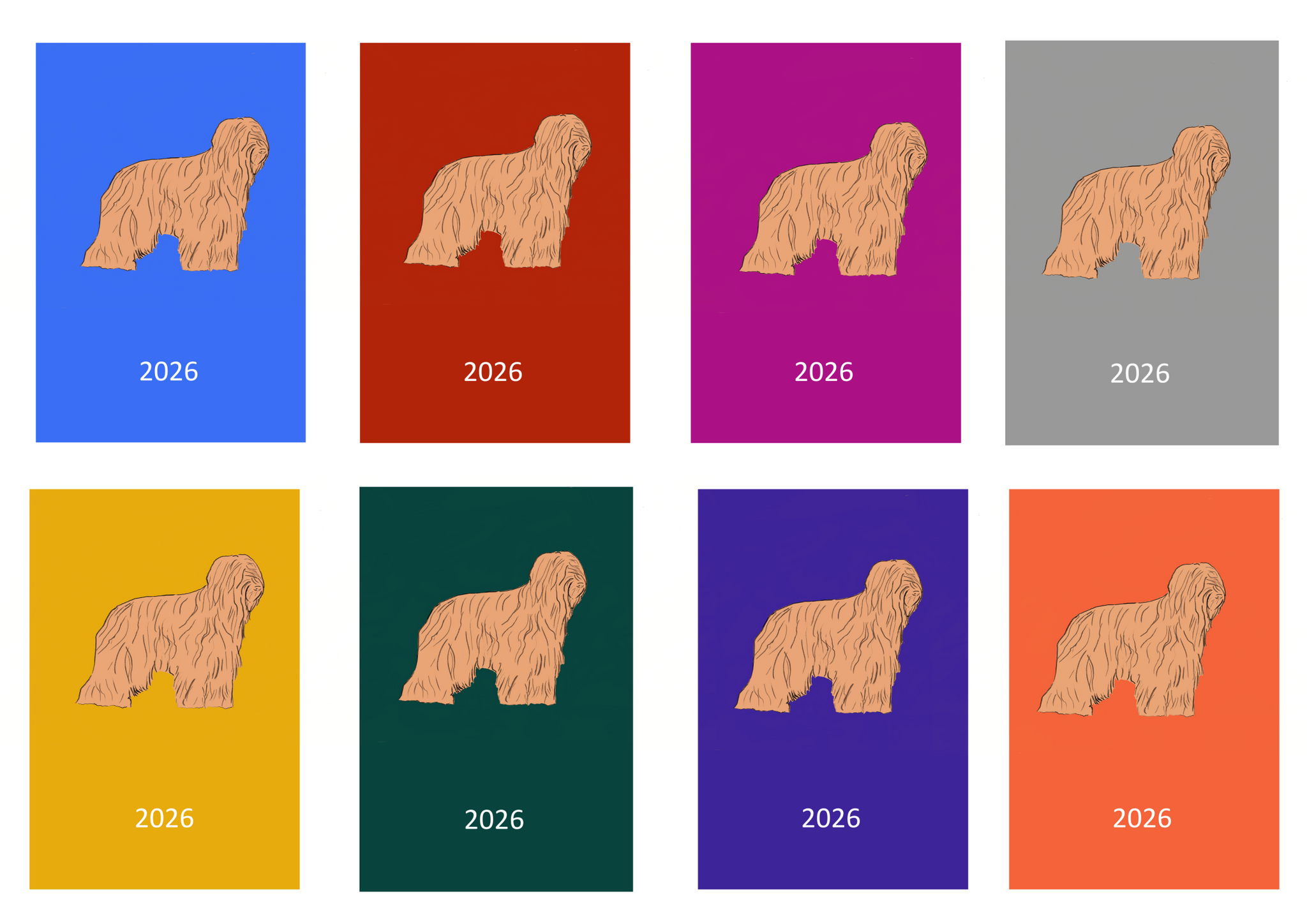 Briard Week Per View 2026 Diary: A4, A5 or A6, Dog Show, Normal or Appointment