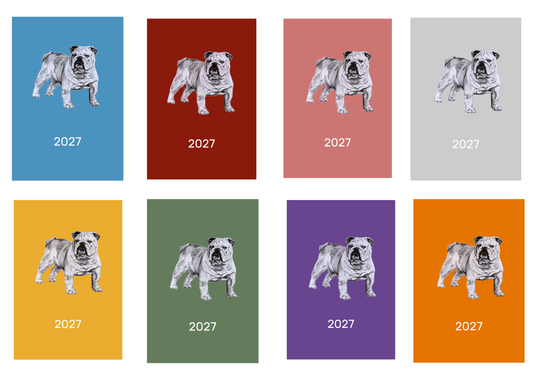 Bulldog Week Per View 2027 Diary: A4, A5 or A6, Dog Show, Normal or Appointment