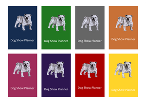 Bulldog Dog Show Planner Book