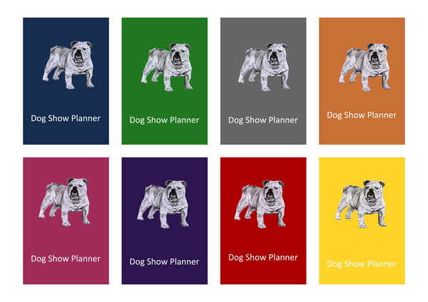 Bulldog Dog Show Planner Book