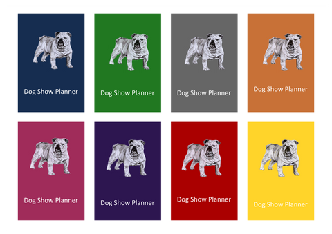 Bulldog Dog Show Planner Book