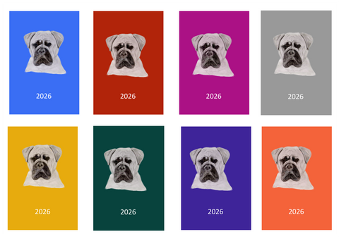 Bullmastiff Week Per View 2026 Diary: A4, A5 or A6, Dog Show, Normal or Appointment