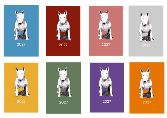 Bull Terrier Week Per View 2027 Diary: A4, A5 or A6, Dog Show, Normal or Appointment