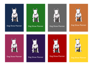 Bull Terrier Dog Show Planner Book