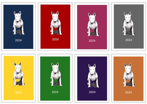 Bull Terrier Week Per View Diary: A4, A5 or A6, Dog Show, Normal or Appointment